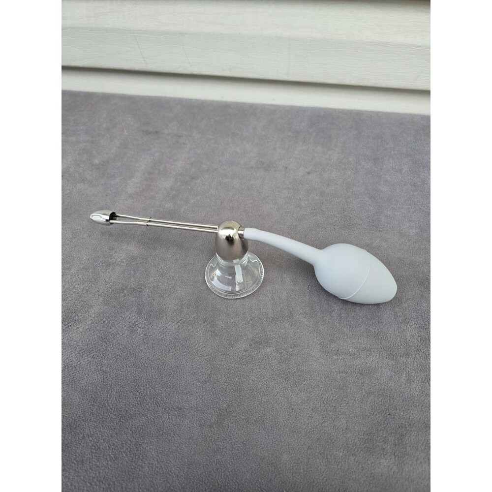 Perfume/Med Atomizer Spritzer Glass Bottle Metal Nozzle Antique